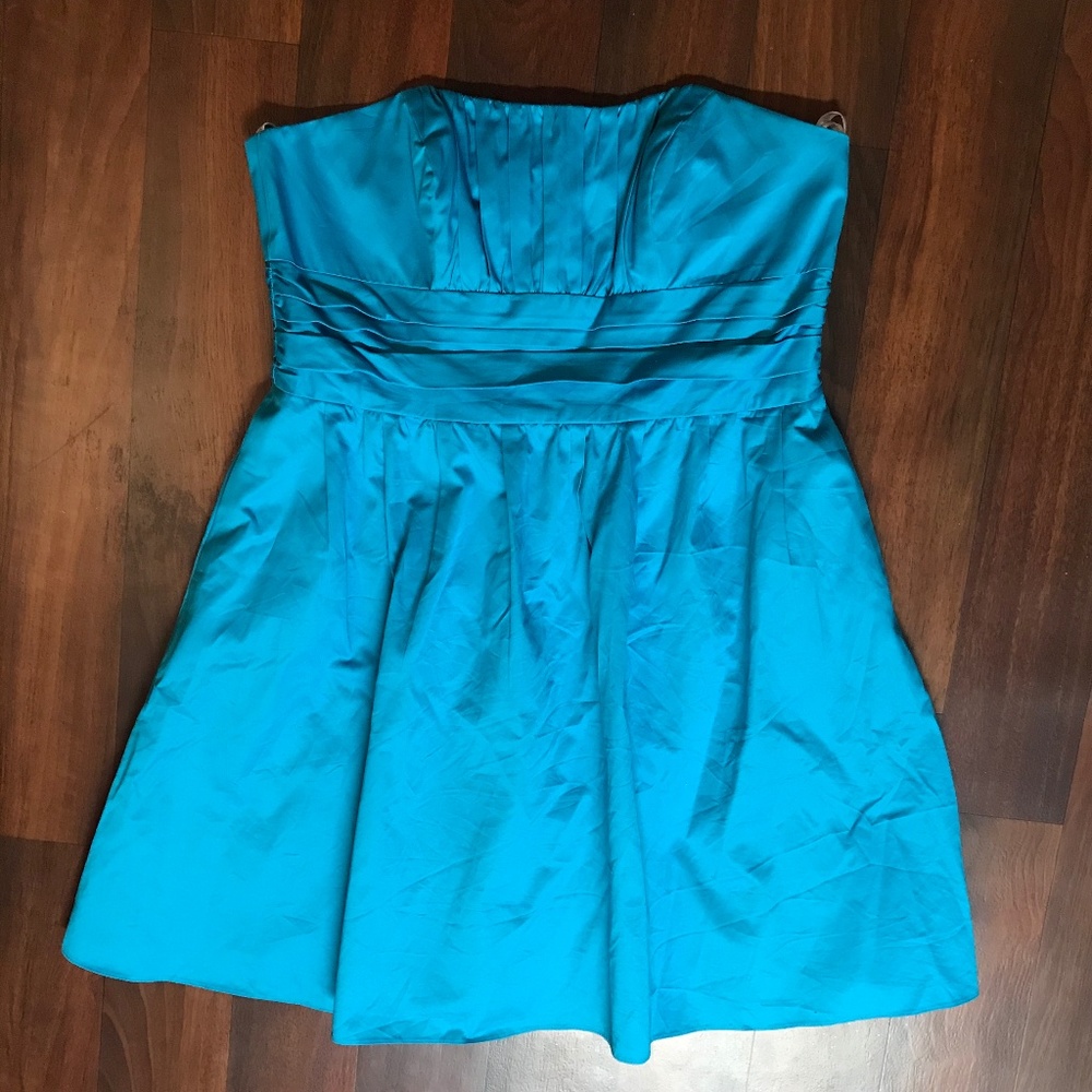 David Bridal Strapless Bridesmaid Prom Dress
